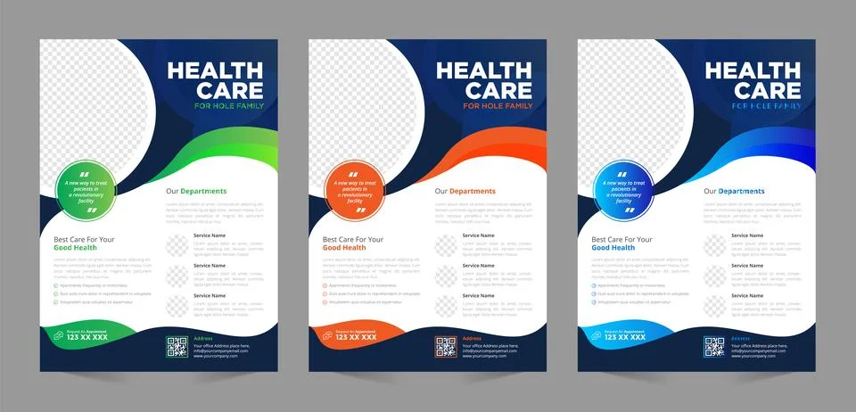 Size A4, Front and back, Easy to use and edit. Stock Illustration