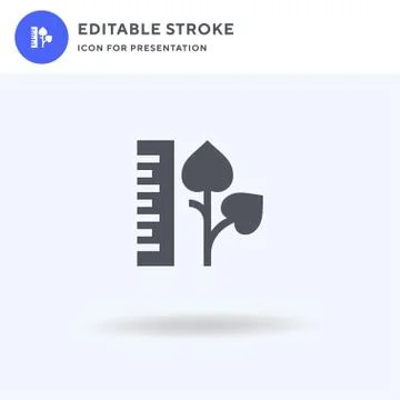 Size icon vector, filled flat sign, solid pictogram isolated on white, logo Illustrazione stock