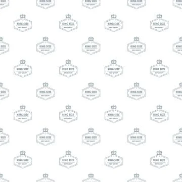 Size king pattern vector seamless Illustrazione stock
