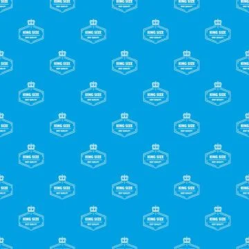 Size king pattern vector seamless blue Illustrazione stock