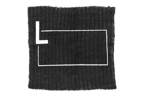 Size L patch isolated Stock Photos