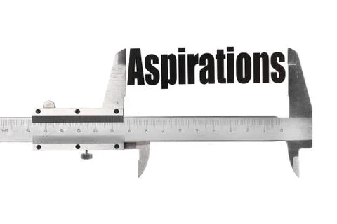 The size of our aspirations Stock Illustration