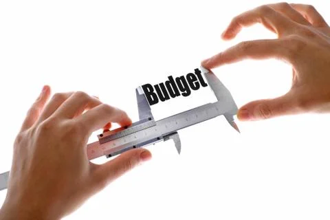 The size of our budget Stock Illustration
