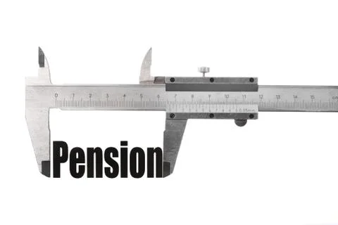 The size of our pension Stock Illustration