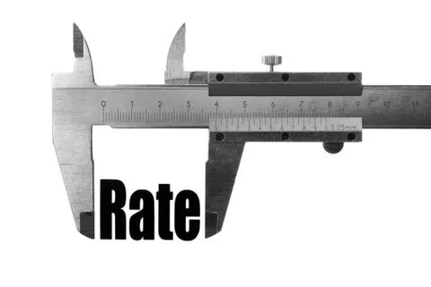 The size of our rate Stock Illustration