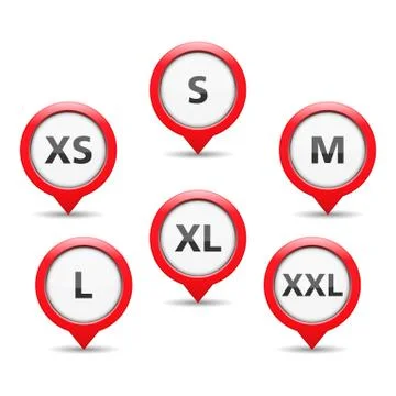 Size Tags Stock Illustration