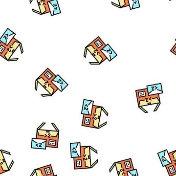 Size weight restrictions vector seamless pattern Stock Illustration