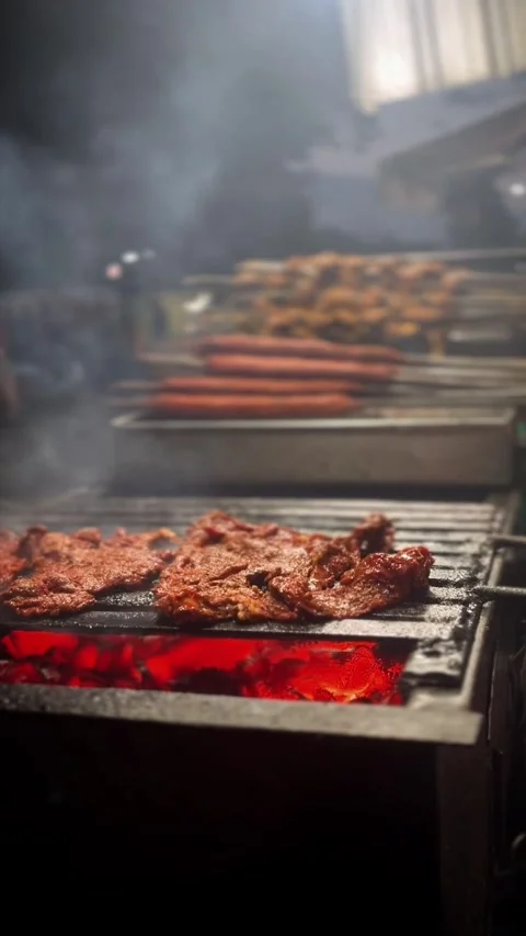 Sizzling Beef Kabab Delight Stock Footage 277335075