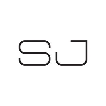 Sj initial letter vector logo icon Stock-Illustration