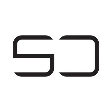 Sj initial letter vector logo icon Stock Illustration
