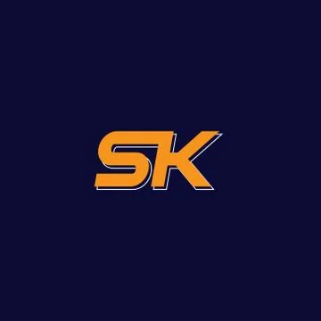 Sk logo Stock Illustration