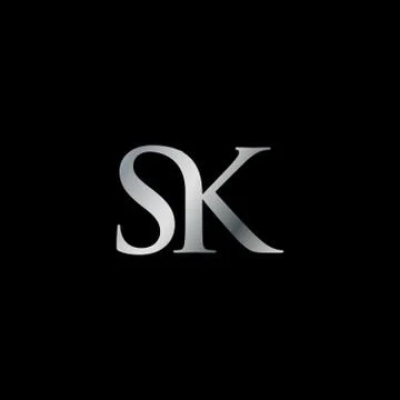 Sk logo. modern sk initial logo Stock Illustration
