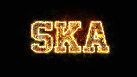 Ska Music Burn Effect Stock Footage 290951459