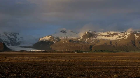 Skaftafell panorama Stock Footage 39148988