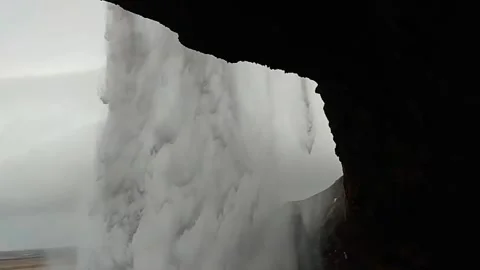Skaftafell waterfall Stock Footage 243046294