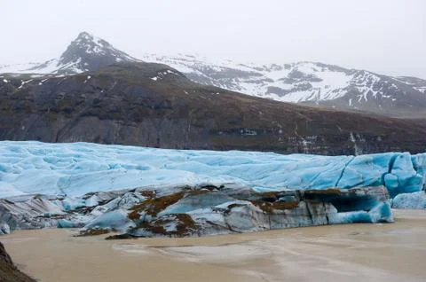 Skaftafellsjokull glacier Stock Photos