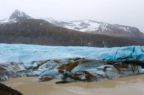 Skaftafellsjokull glacier Stock Photos