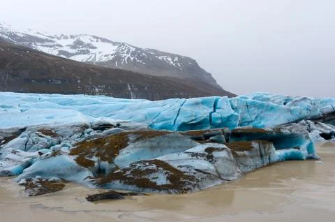 Skaftafellsjokull glacier Stock Photos
