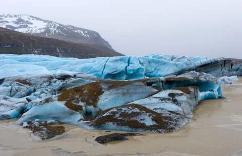 Skaftafellsjokull glacier Stock Photos