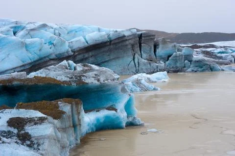 Skaftafellsjokull glacier Stock Photos