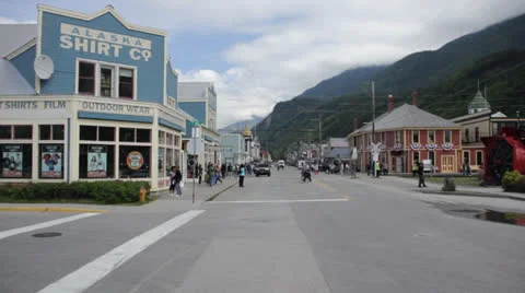 Skagway Alaska Stock Footage 25887556