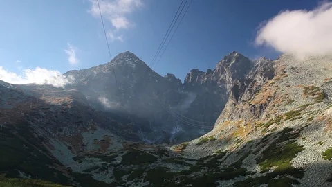 Skalnate pleso in Slovakia. Stock Footage