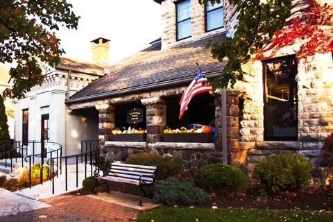 The Skaneateles Library Foto stock