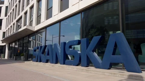 SKÅNSKA HEADQUARTER Stock Footage 136974604