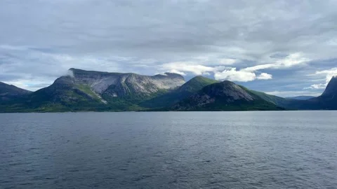 Skarberget, Bognes, Norway, ferry Stock Footage 220146564
