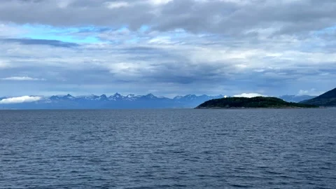 Skarberget, Bognes, Norway, ferry Stock Footage 220146717