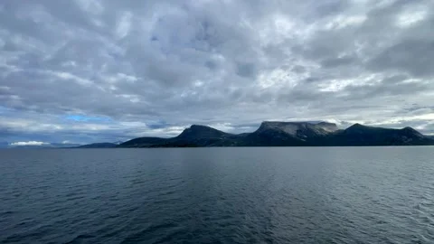 Skarberget, Bognes, Norway, ferry Stock Footage 220146779