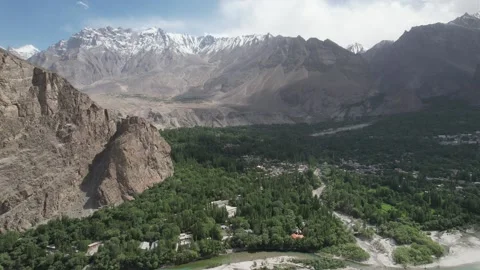 Skardu Mountain Range Stock Footage 210078955