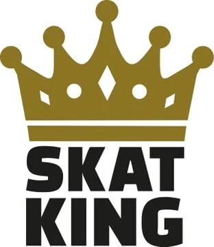 Skat King Stock Illustration