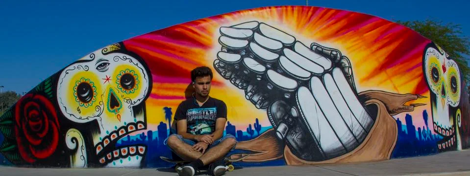 Skate art Stock Photos