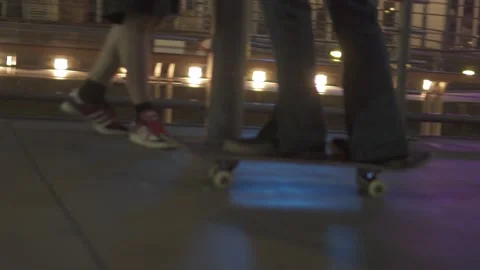 Skate B-Roll @ Nite Stock Footage 143855715