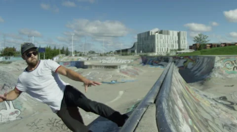 Skate Big Air Stock Footage 66857718