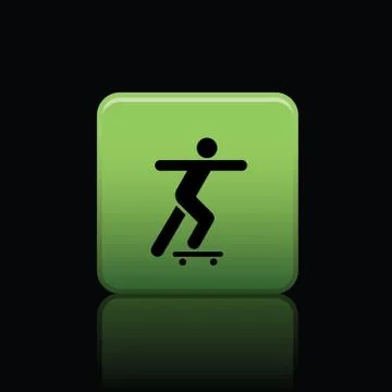 Skate board icon web Stock Illustration