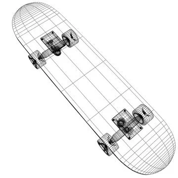 Skate boards collection 3D Model