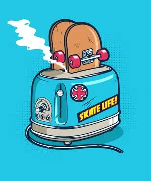 SKATE LIFE Stock Illustration