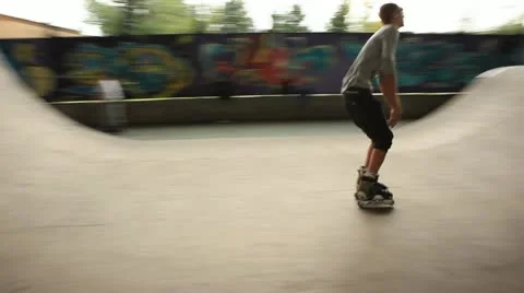 Skate motion Stock Footage 12652126
