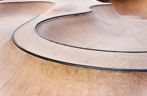 Skate-park background Stock Photos