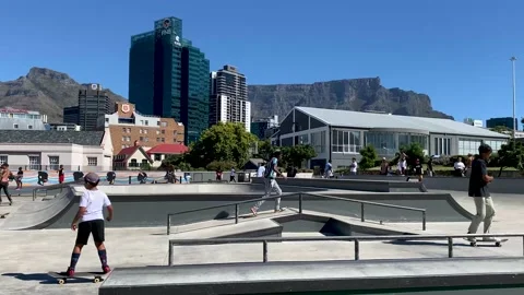 Skate Park Cape Town. Stock Footage 171613580