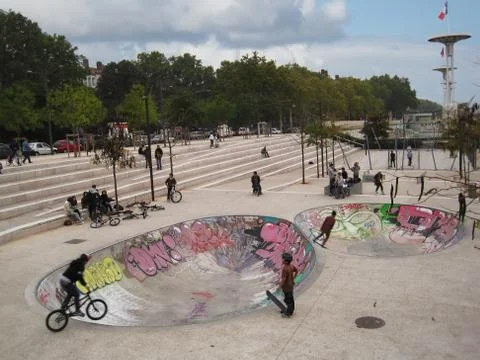 Skate polygon Stock Photos