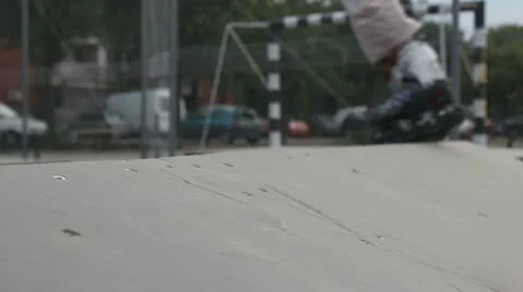 Skate ramp (close up) Video stock 11431176