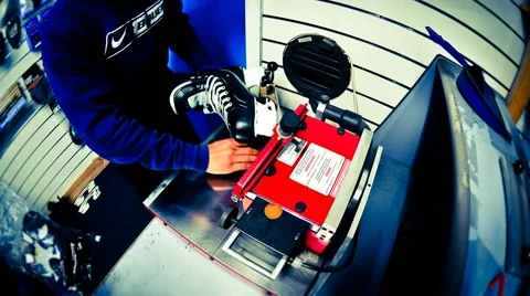 Skate Sharperning Stockbeeldmateriaal 41298480