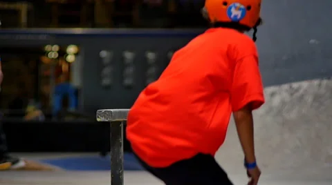 Skate - Smith Grind Stock Footage 41649086