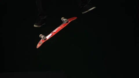 Skate trick slow motion 2 Stock Footage 131856971