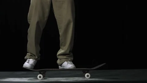 Skate trick slow motion 3 Stock Footage 131858091