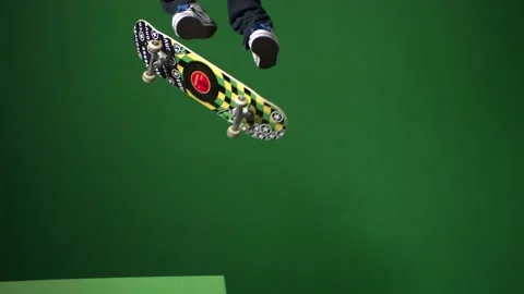 Skate trick slow motion 5 Stock Footage 131857100