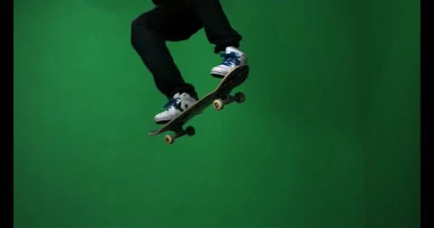 Skate trick slow motion 7 Stock-Footage 131857284